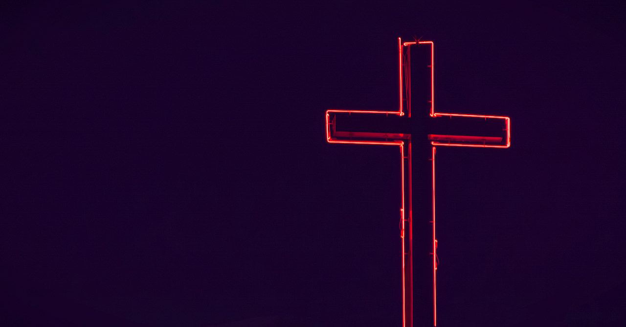 Neon crucifix