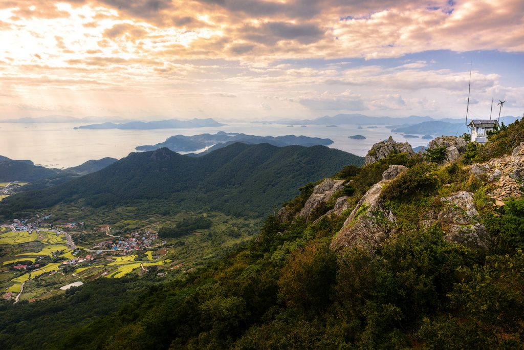 The view from Mireuk Mountain, Tongyeong