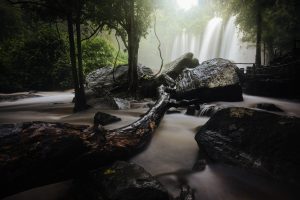 Long Exposure of Phnom Kulen Waterfall